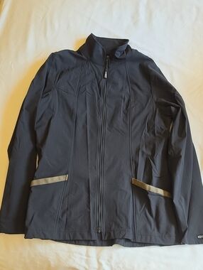 Kerrits Black Lightweight Windbreaker with Reflective Trim